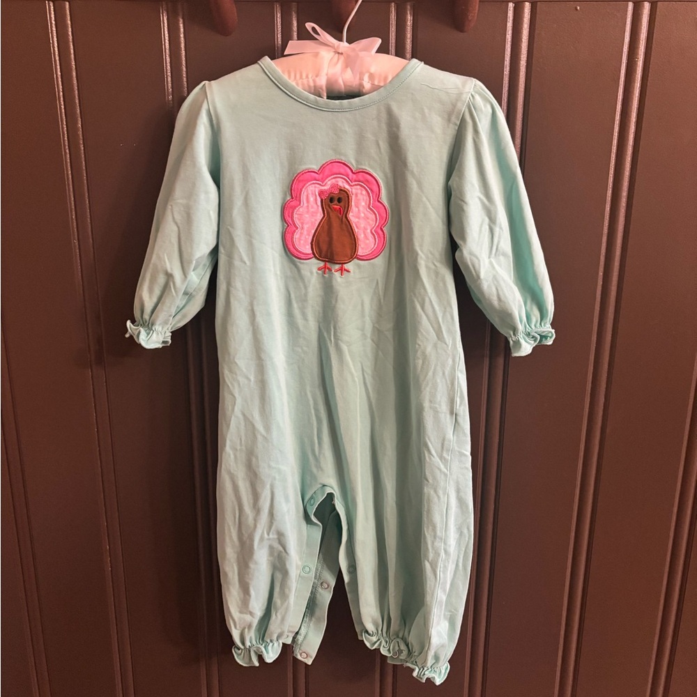 Classic Southern Smocks Turkey Romper
